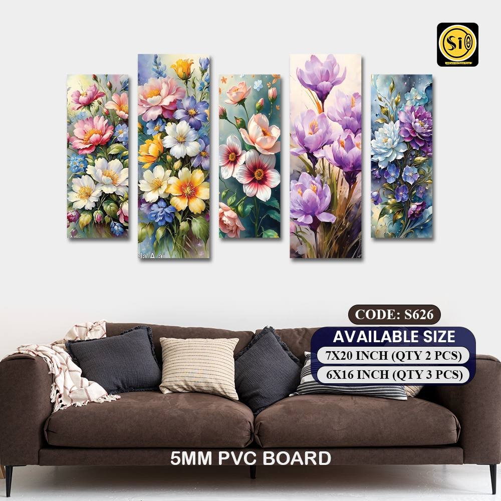 Wall Split Canvas (5 part)-Code626