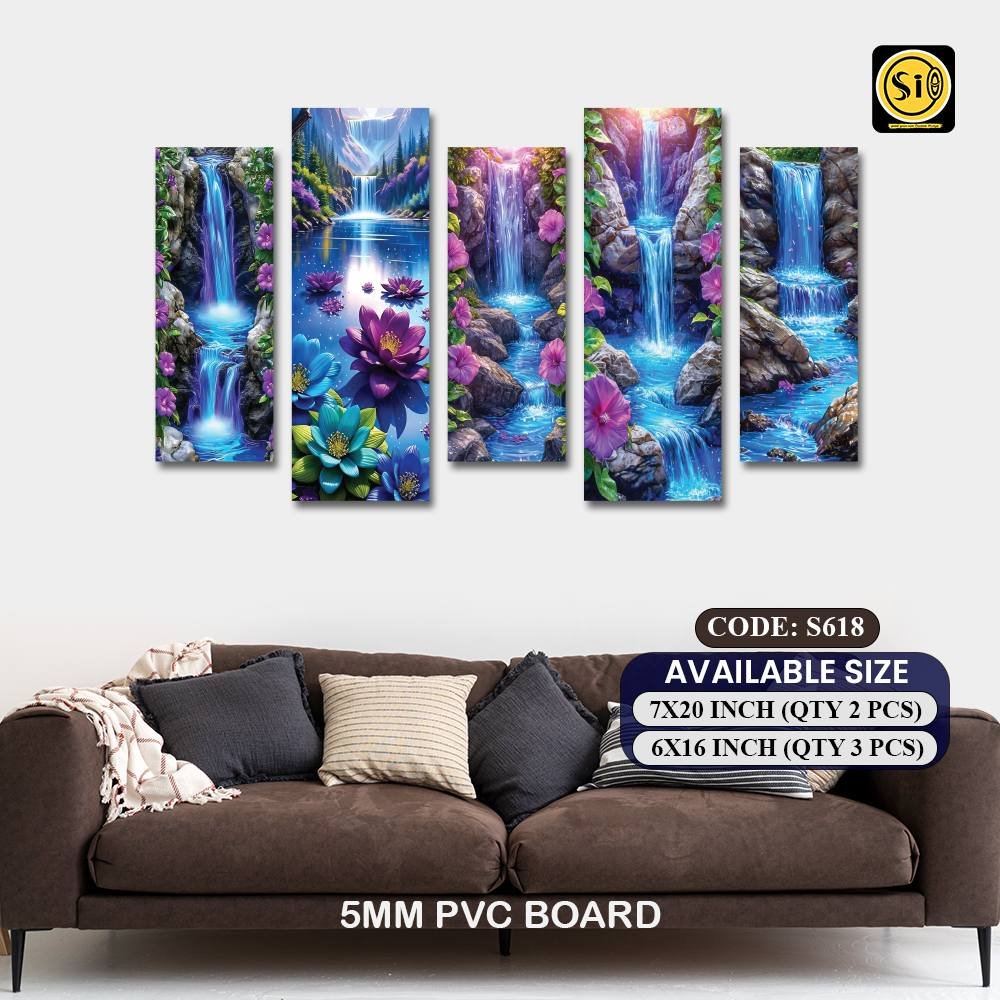 Wall Split Canvas (5 part)-Code618