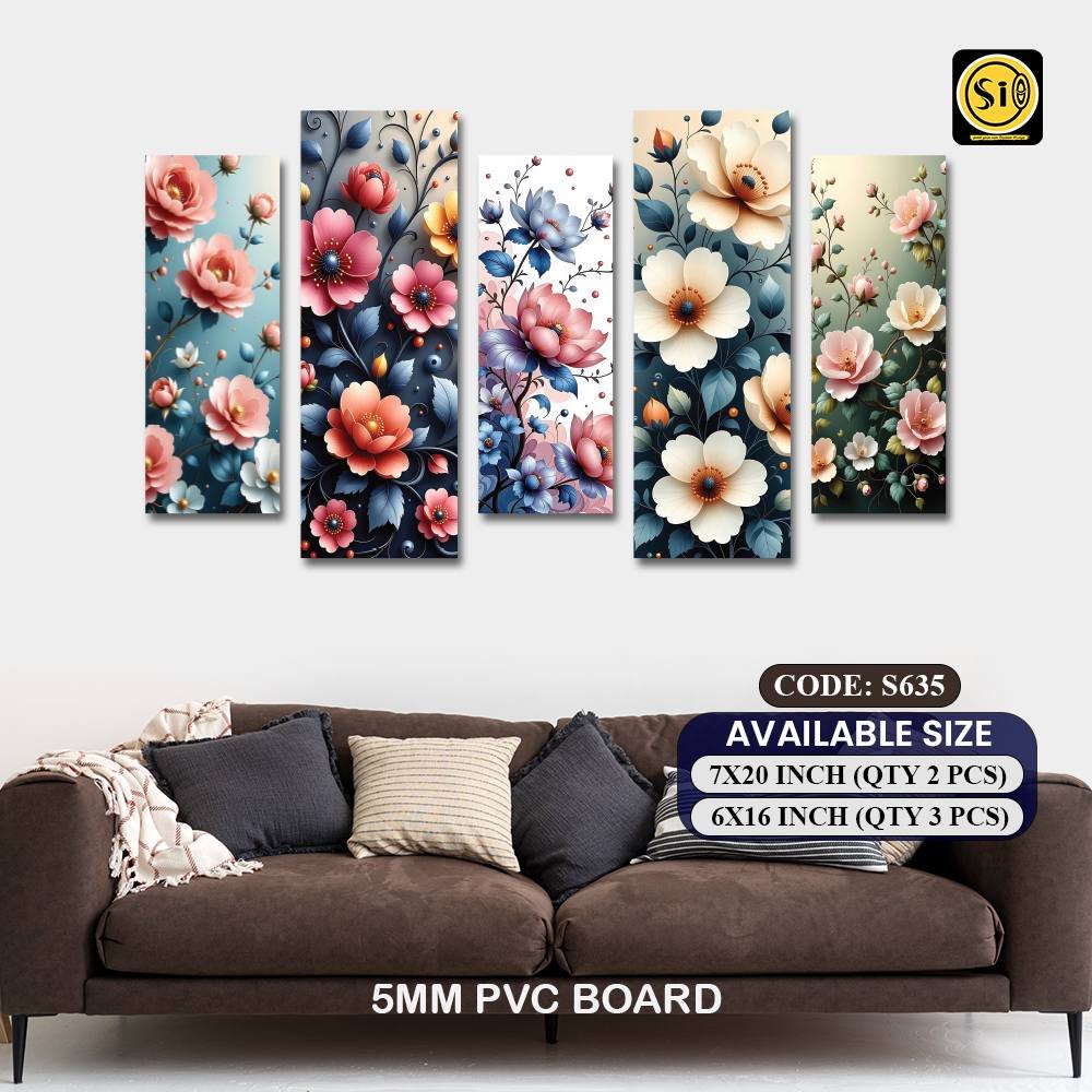 Wall Split Canvas (5 part)-Code635