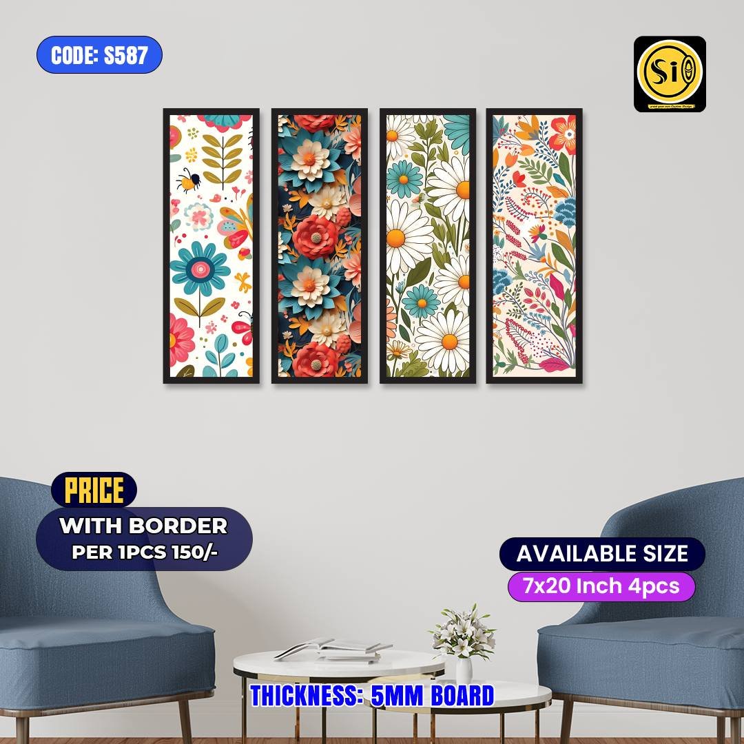 Wall Split Canvas (4 part)-Code587