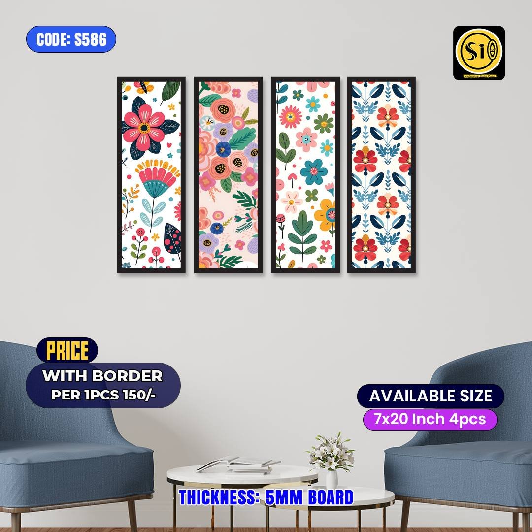 Wall Split Canvas (4 part)-Code586