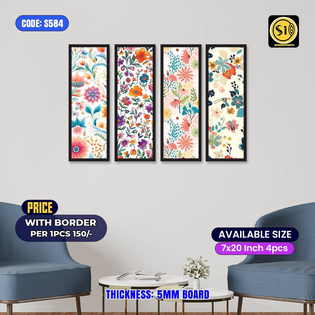 Wall Split Canvas (4 part)-Code584