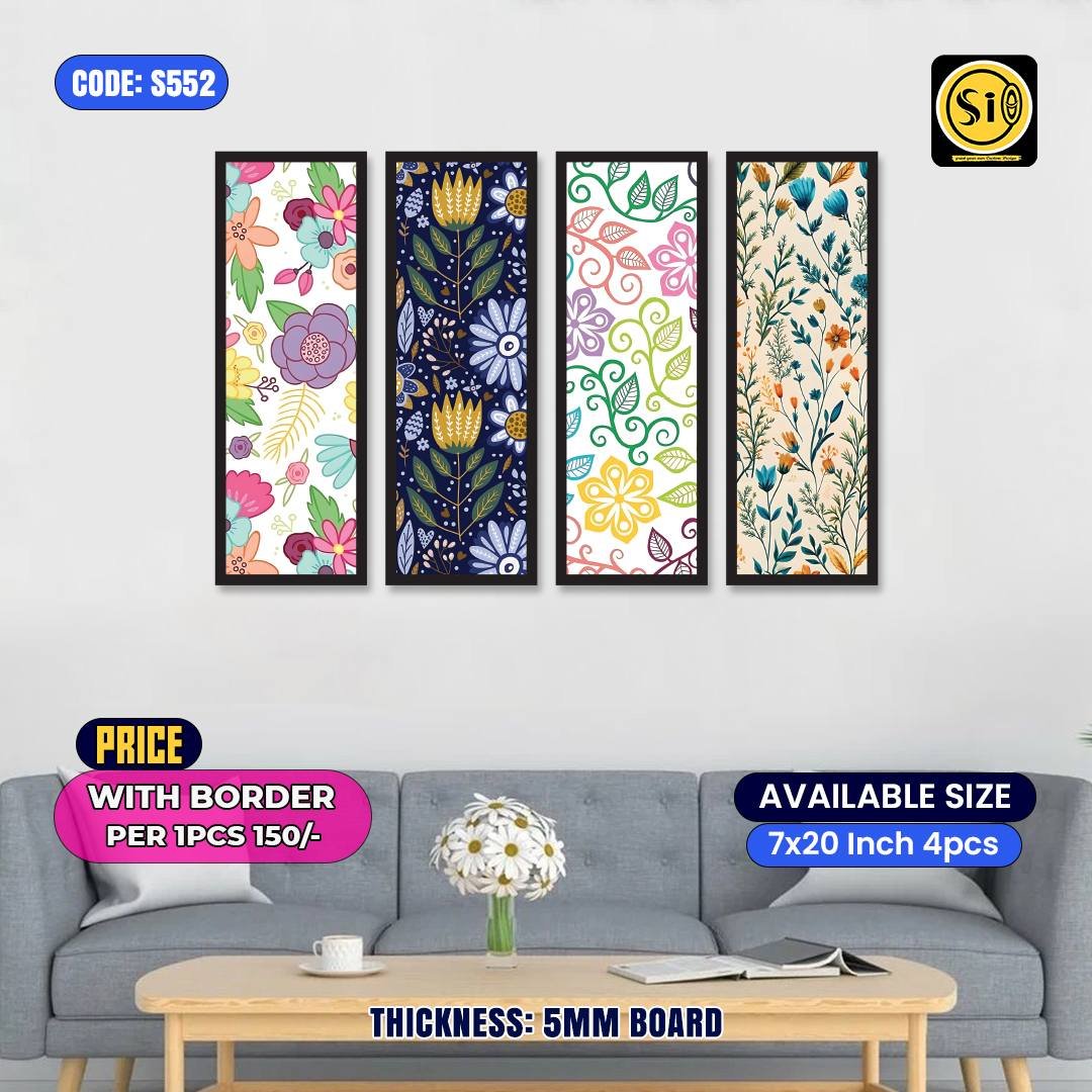 Wall Split Canvas (4 part)-Code552