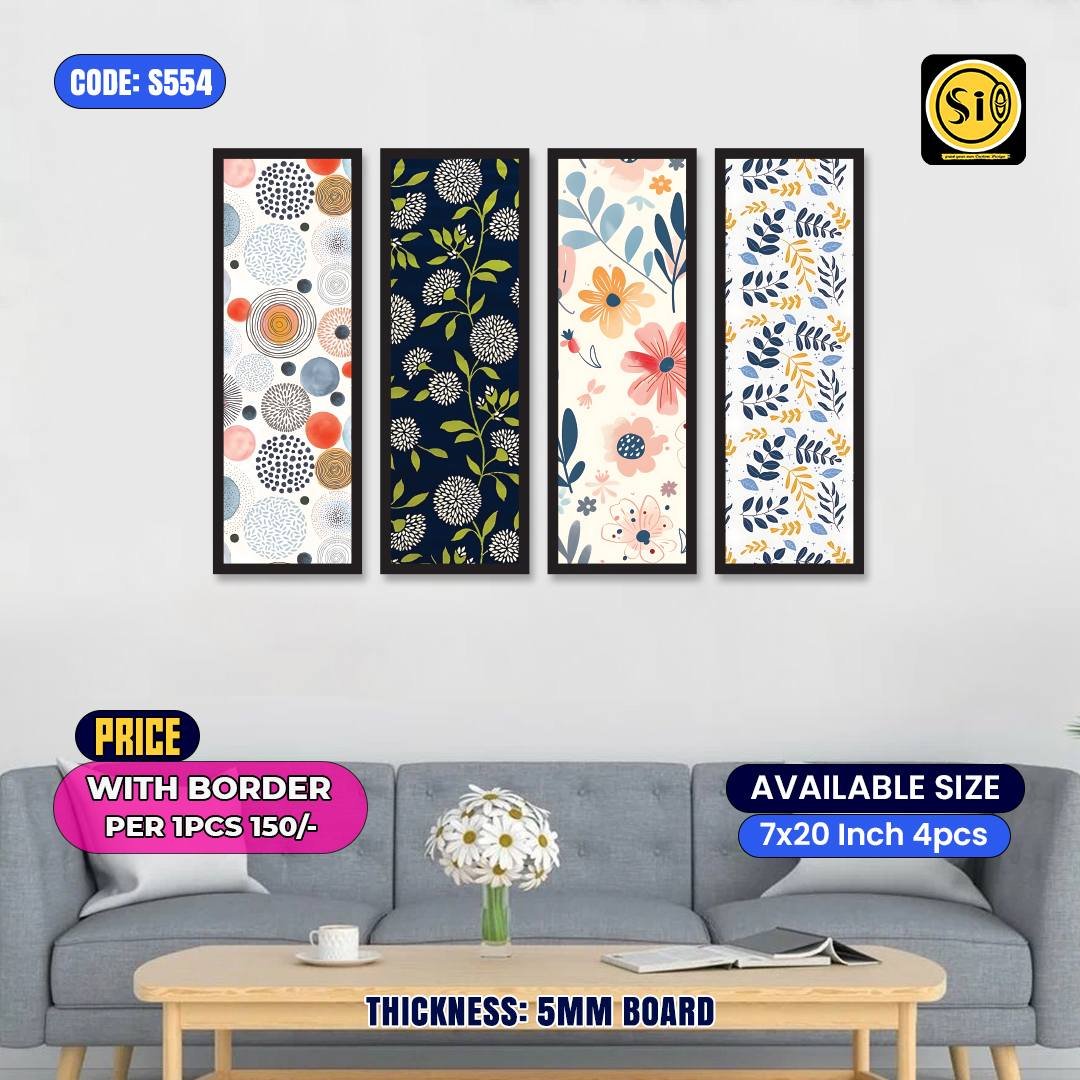 Wall Split Canvas (4 part)-Code554