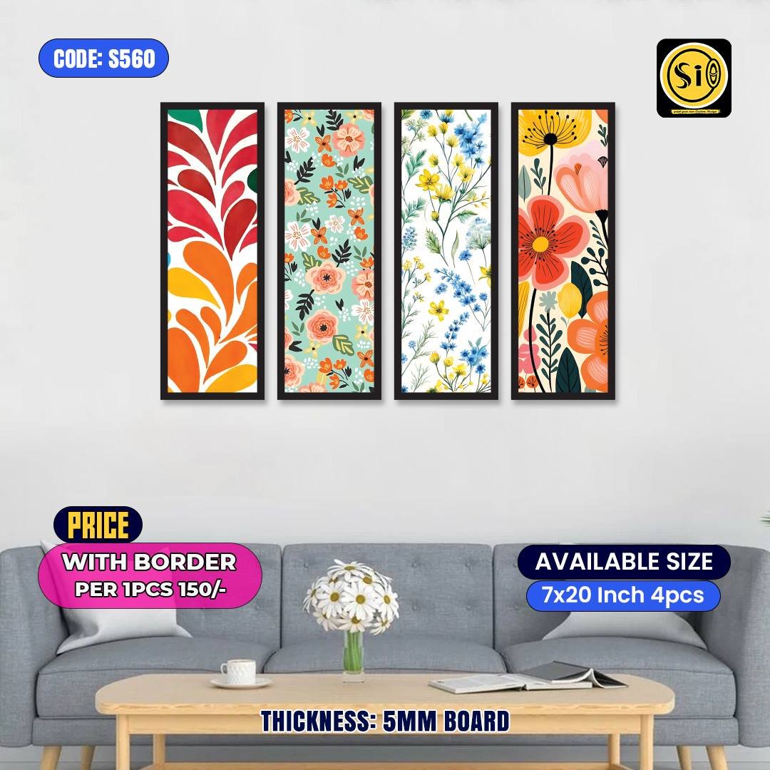 Wall Split Canvas (4 part)-Code560