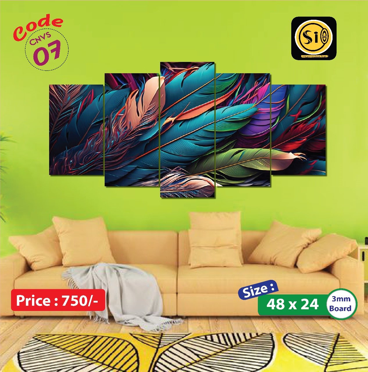 Wall Canvas Code-07