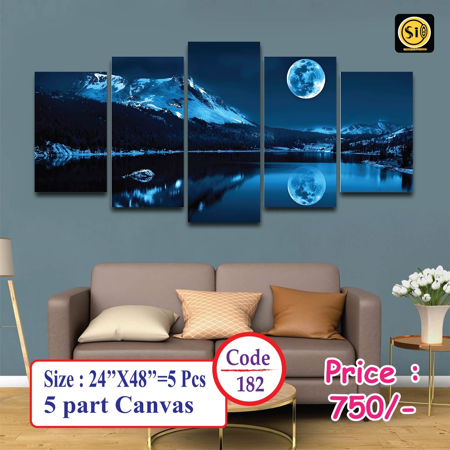 Wall Canvas Code-182