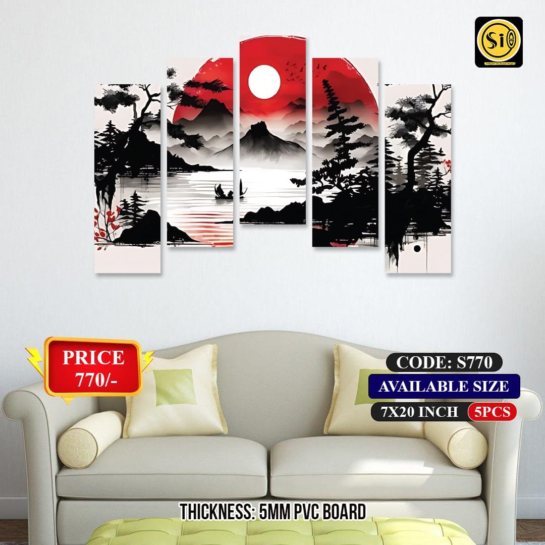 Wall Split Canvas (5 part)-Code S770