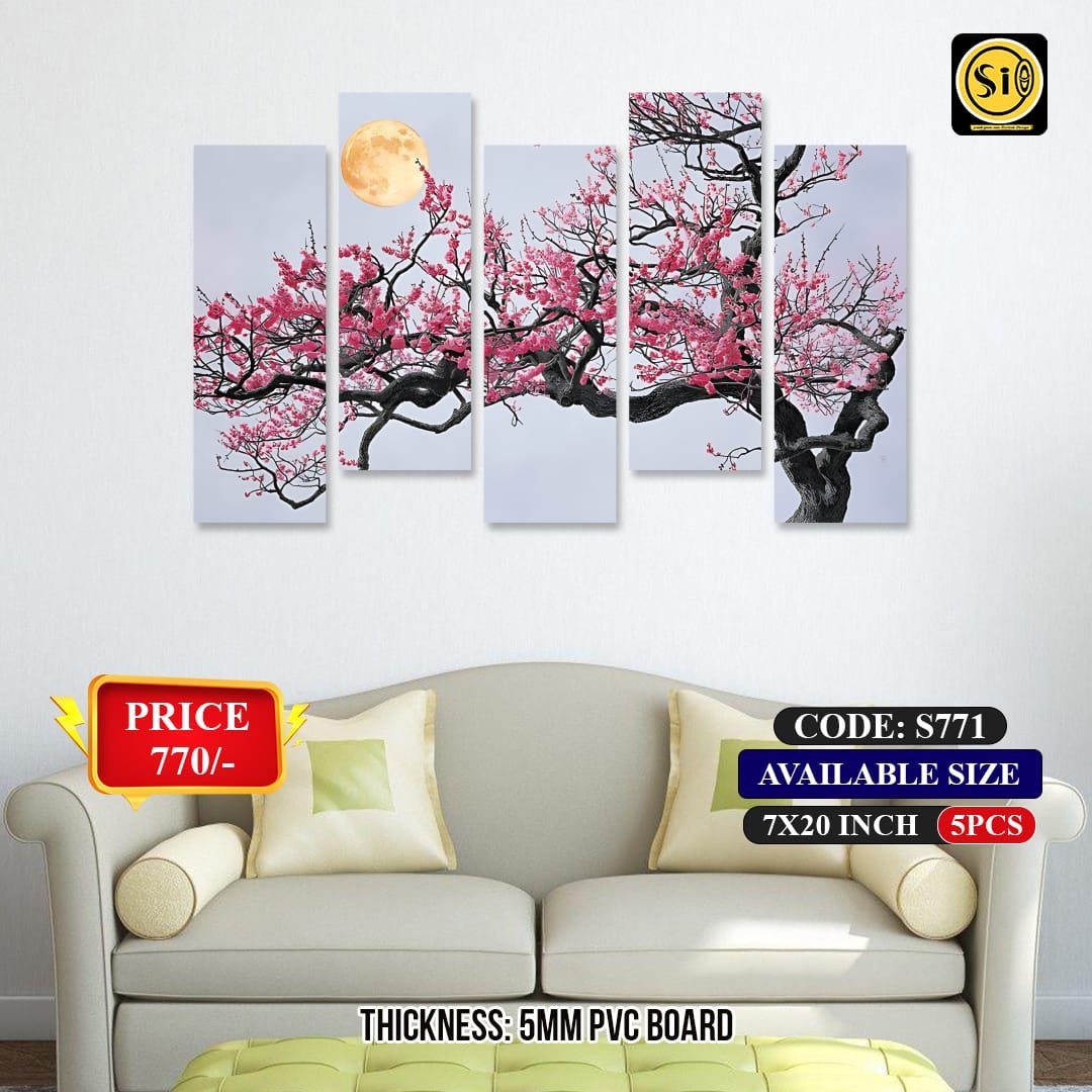 Wall Split Canvas (5 part)-Code S771