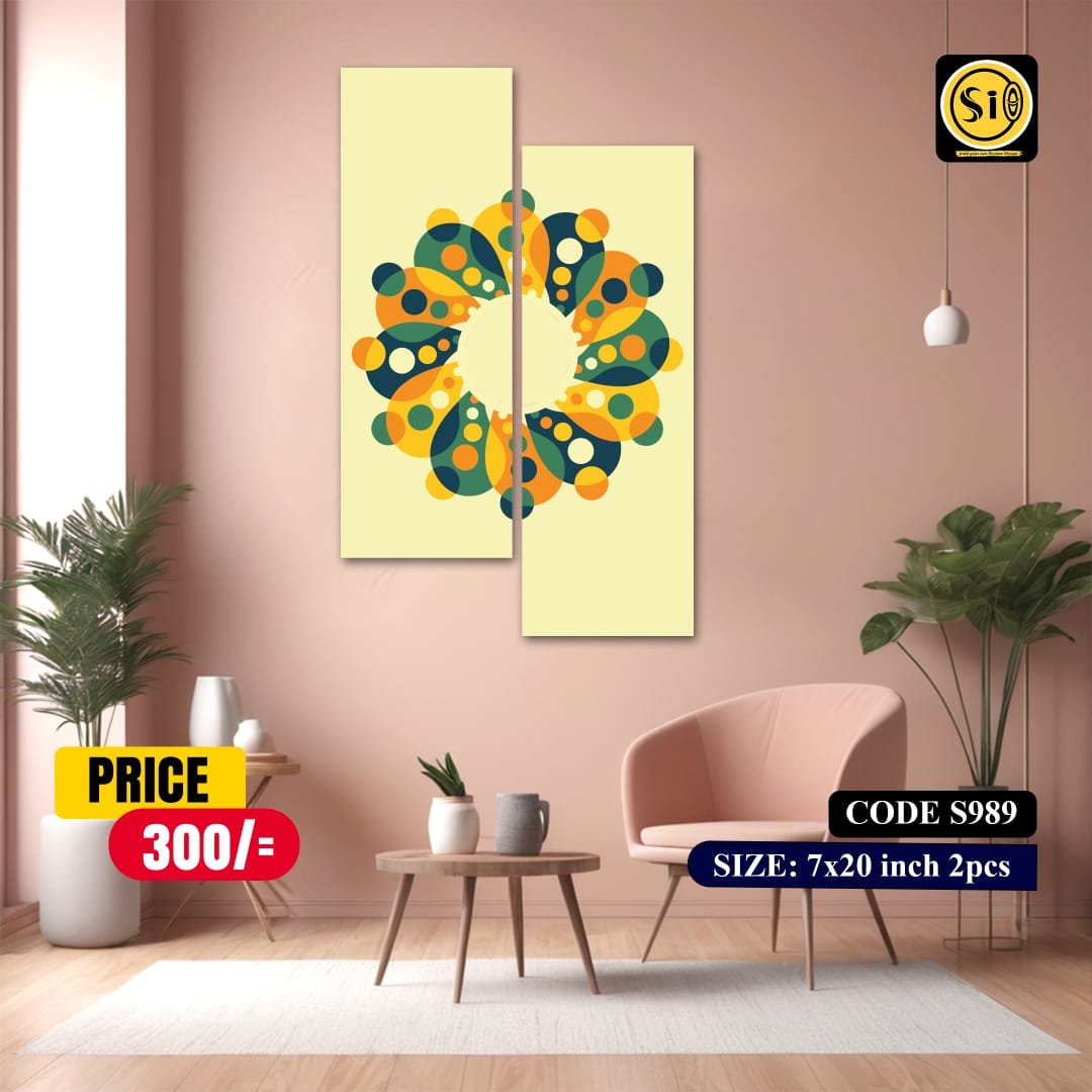 Wall Split Canvas (2part)-Code S989